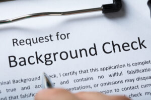 Request background check